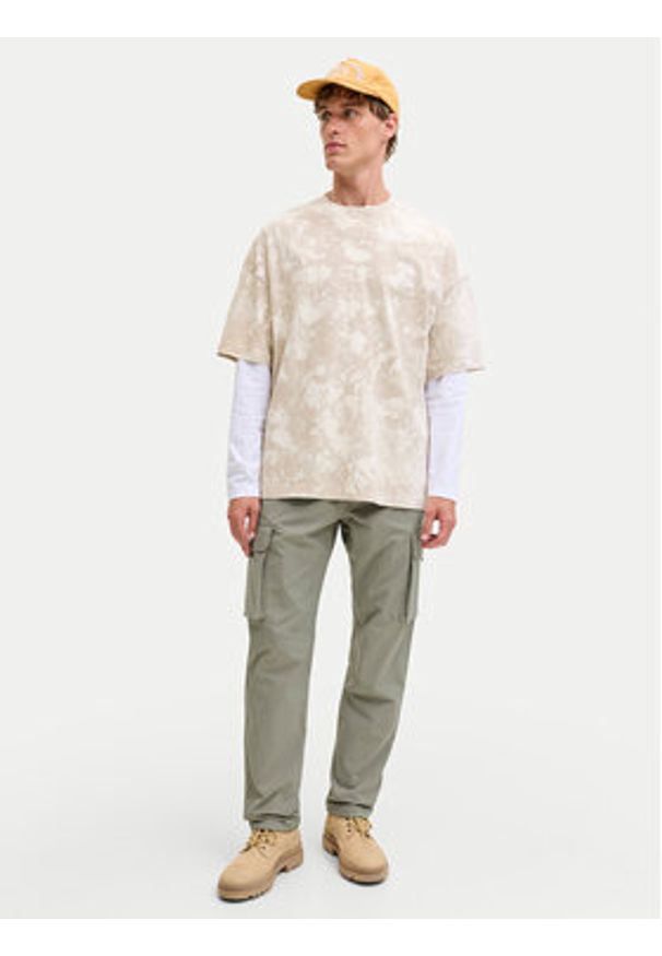 Jack & Jones Spodnie dresowe Kane Ivan 12288610 Zielony Regular Fit. Kolor: zielony. Materiał: syntetyk