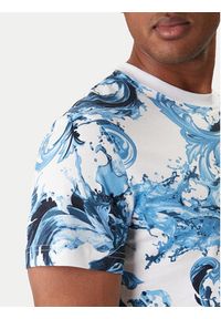 Versace Jeans Couture T-Shirt 80GAH6S0 JS543 Niebieski Regular Fit. Kolor: niebieski. Materiał: bawełna #5