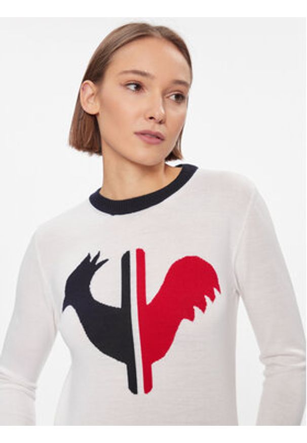 Rossignol Sweter Alya RLIWO19 Biały Regular Fit. Kolor: biały. Materiał: wełna