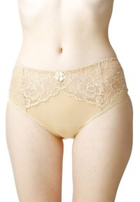 MEWA Lingerie - Figi damskie Vera wysoki stan z koronką. Stan: podwyższony. Materiał: koronka. Wzór: koronka