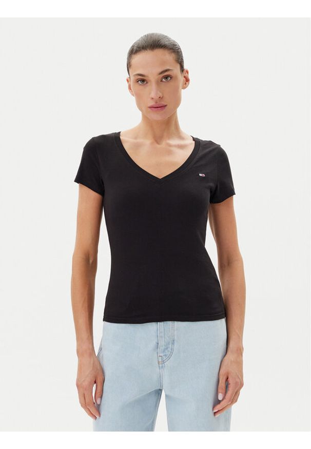 Tommy Jeans Komplet 2 t-shirtów DW0DW21367 Kolorowy Slim Fit. Materiał: bawełna. Wzór: kolorowy