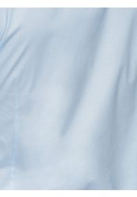 Ombre Clothing - Koszula męska elegancka z długim rękawem K586 - błękitna - S. Typ kołnierza: kołnierzyk stójkowy. Kolor: niebieski. Materiał: bawełna, poliester. Długość rękawa: długi rękaw. Długość: długie. Wzór: jednolity. Styl: elegancki #3