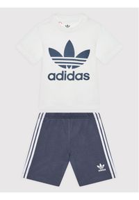 Adidas - adidas Komplet t-shirt i szorty sportowe Trefoil HE4655 Kolorowy Regular Fit. Materiał: bawełna. Wzór: kolorowy