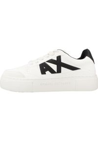 Armani Exchange - Kapcie ARMANI EXCHANGE XDX147 XV830 Biały. Kolor: biały. Materiał: syntetyk, tkanina, skóra. Styl: sportowy