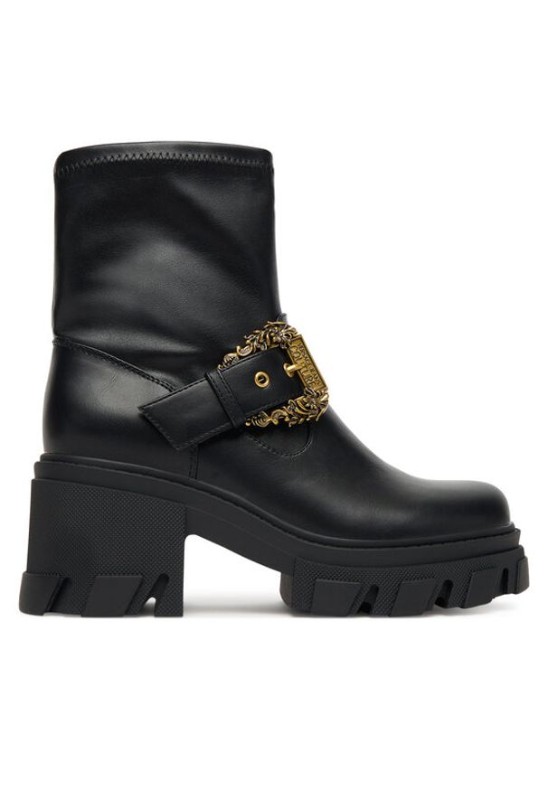 Versace Jeans Couture Botki 79VA3S80 Czarny. Kolor: czarny. Materiał: skóra