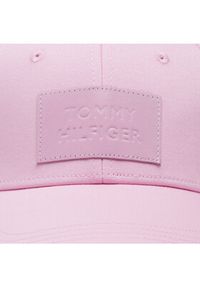 TOMMY HILFIGER - Tommy Hilfiger Czapka z daszkiem Spring AW0AW14156 Różowy. Kolor: różowy. Materiał: bawełna, materiał