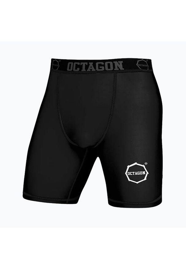 OCTAGON - Spodenki kompresyjne męskie Octagon Logo. Kolor: czarny