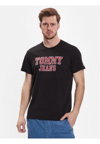 Tommy Jeans T-Shirt Essential DM0DM16405 Czarny Regular Fit. Kolor: czarny. Materiał: bawełna #1