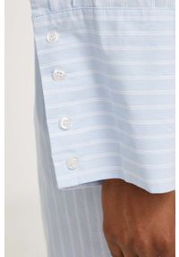 Answear Lab koszula bawełniana damska kolor niebieski relaxed z kołnierzykiem klasycznym. Typ kołnierza: kołnierzyk klasyczny. Kolor: niebieski. Materiał: bawełna. Długość rękawa: długi rękaw. Długość: długie. Styl: wakacyjny, klasyczny #2