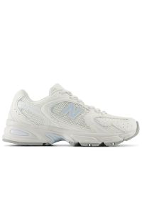 Buty unisex New Balance U530CSD - białe. Kolor: biały. Materiał: materiał, syntetyk. Szerokość cholewki: normalna. Sezon: lato. Sport: turystyka piesza