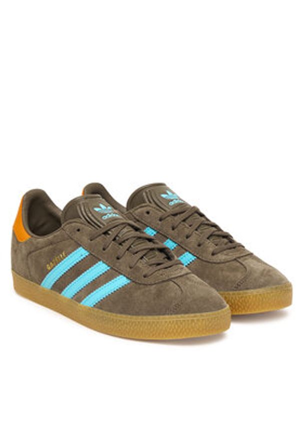 Adidas - adidas Sneakersy Gazelle JR5942 Brązowy. Kolor: brązowy. Materiał: skóra, zamsz. Model: Adidas Gazelle