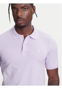 United Colors of Benetton - United Colors Of Benetton Polo 3WG9U301Z Fioletowy Slim Fit. Typ kołnierza: polo. Kolor: fioletowy. Materiał: bawełna