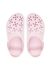 Crocs Klapki Classic Floral Cut Out Clog 210927 Różowy. Kolor: różowy