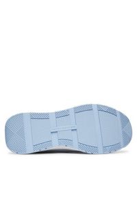 TOMMY HILFIGER - Tommy Hilfiger Sneakersy Th Mix Material Runner FW0FW09306 Niebieski. Kolor: niebieski. Materiał: materiał #4