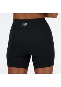 Spodenki damskie New Balance WS41271BK – czarne. Kolor: czarny. Materiał: poliester, materiał. Długość: krótkie. Sport: fitness #3
