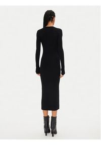 Calvin Klein Sukienka dzianinowa K20K207491 Czarny Slim Fit. Kolor: czarny. Materiał: wełna
