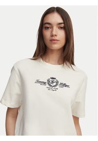 TOMMY HILFIGER - Tommy Hilfiger T-Shirt Crest WW0WW48713 Biały Relaxed Fit. Kolor: biały. Materiał: bawełna #5