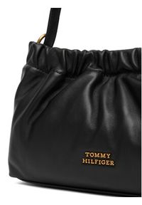 TOMMY HILFIGER - Tommy Hilfiger Torebka Soft Leather Mini Crossover AW0AW18306 Czarny. Kolor: czarny. Materiał: skórzane #5