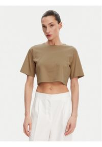 Max Mara Top 2516941098650 Brązowy Regular Fit. Kolor: brązowy. Materiał: syntetyk