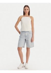 Calvin Klein Jeans Szorty jeansowe LV047F673G Czarny Loose Fit. Kolor: czarny. Materiał: bawełna, jeans #4