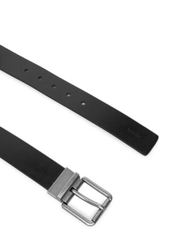 Calvin Klein Pasek Casual Roller Buckle 35Mm Adj/Re LV04D7103G Czarny. Kolor: czarny. Materiał: skóra. Styl: casual