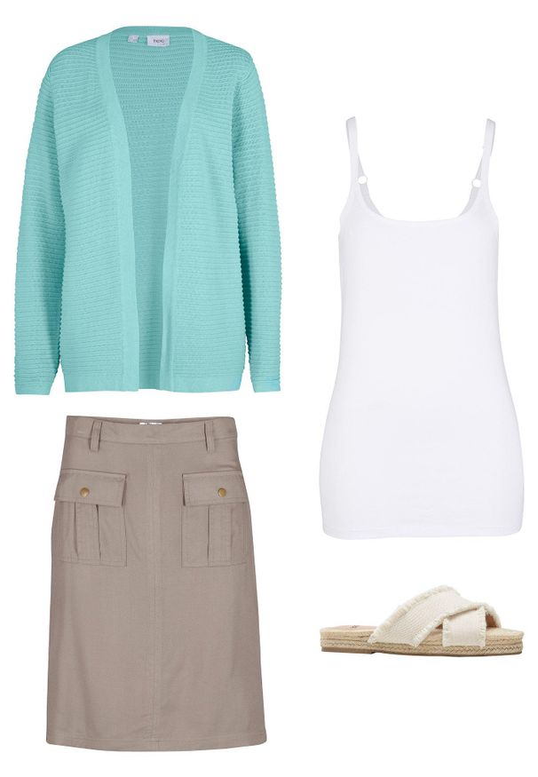 bonprix - Długi top bawełniany na cienkich ramiączkach z bawełny organicznej (2 szt.). Kolor: czarny, biały. Materiał: bawełna. Długość rękawa: na ramiączkach. Długość: długie