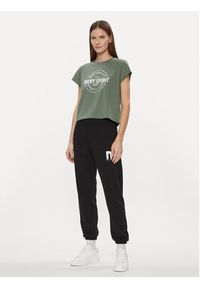 DKNY Sport T-Shirt DP3T9563 Zielony Relaxed Fit. Kolor: zielony. Materiał: bawełna. Styl: sportowy #2