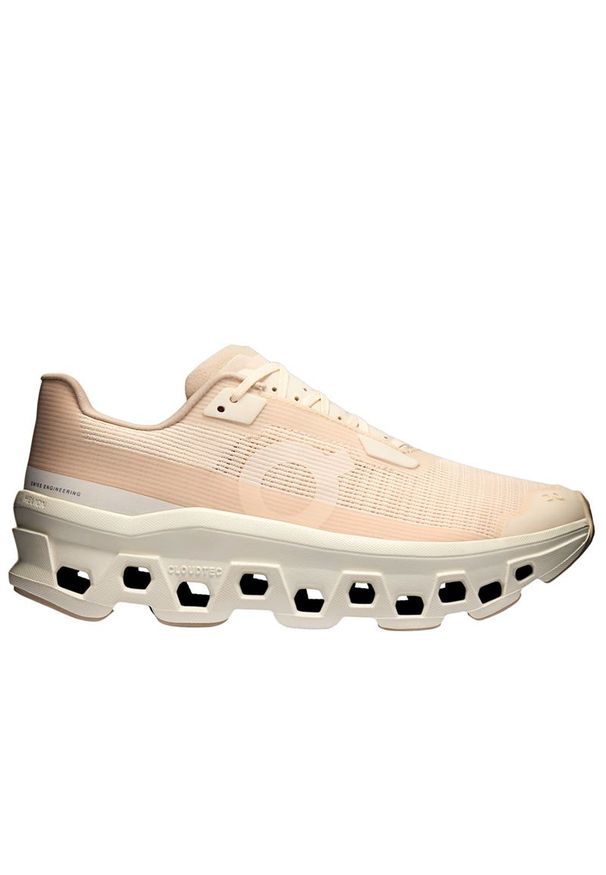 Buty damskie On Running Cloudmonster Void 3WF10493043 - beżowe. Zapięcie: sznurówki. Kolor: beżowy. Materiał: materiał, syntetyk. Szerokość cholewki: normalna. Sport: bieganie