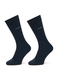 BOSS Zestaw 2 par wysokich skarpet męskich 2P RS Tom 50534901 Granatowy. Kolor: niebieski. Materiał: bawełna, materiał