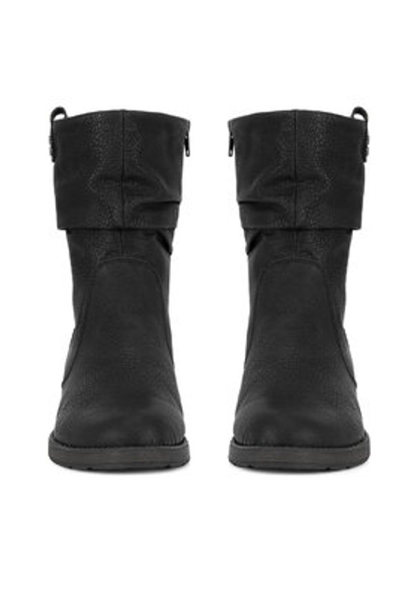 Rieker Botki Z9583-00 Czarny. Kolor: czarny. Materiał: materiał