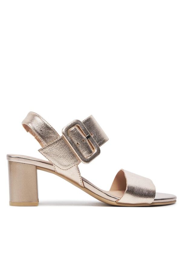 Sandały Caprice. Kolor: złoty