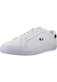 Tenisówki Lacoste Model Powercourt Kolor Biały. Kolor: biały. Materiał: tkanina, skóra
