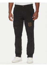 Aeronautica Militare Spodnie materiałowe 251PA1387CT1493 Czarny Regular Fit. Kolor: czarny. Materiał: bawełna