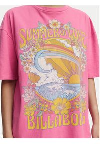 Billabong T-Shirt Summer Of Love EBJZT00592 Różowy Loose Fit. Kolor: różowy. Materiał: bawełna #5