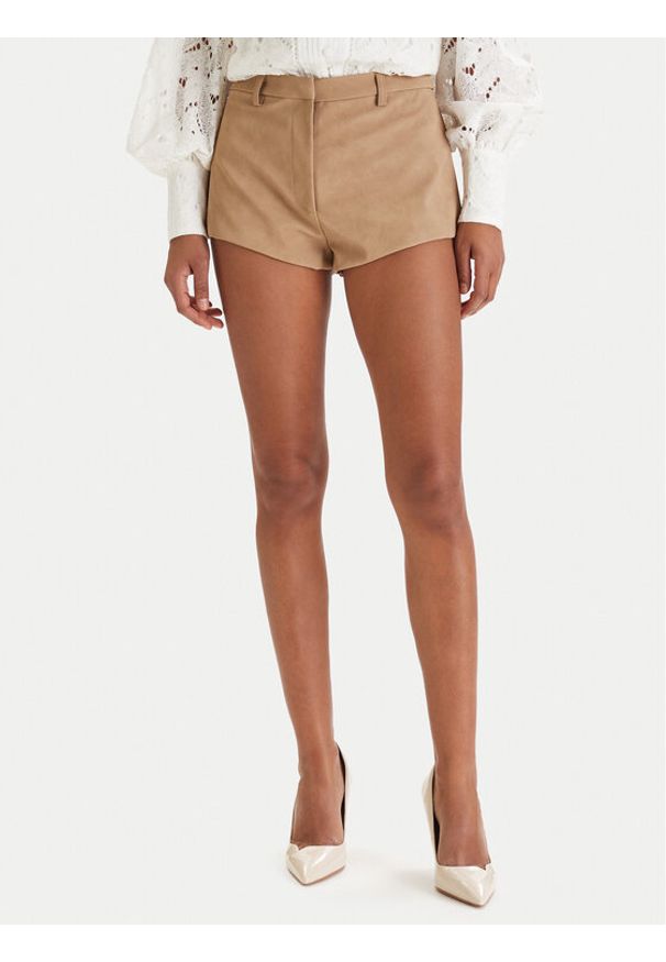 BARDOT - Bardot Szorty z imitacji skóry Jayla 60059PB2 Błękitny Slim Fit. Kolor: niebieski. Materiał: skóra