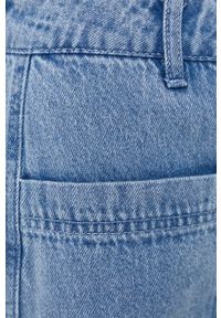 GESTUZ - Gestuz jeansy damskie high waist. Stan: podwyższony. Kolor: niebieski #4