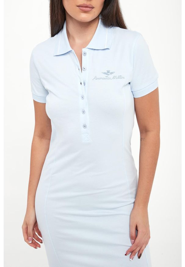 Aeronautica Militare - Sukienka z kołnierzem polo AERONAUTICA MILITARE. Typ kołnierza: polo