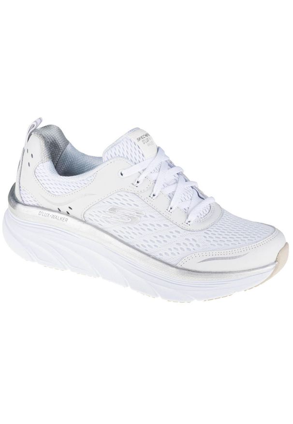skechers - Buty sportowe Sneakersy damskie, Skechers D'Lux Walker. Kolor: biały. Sport: turystyka piesza