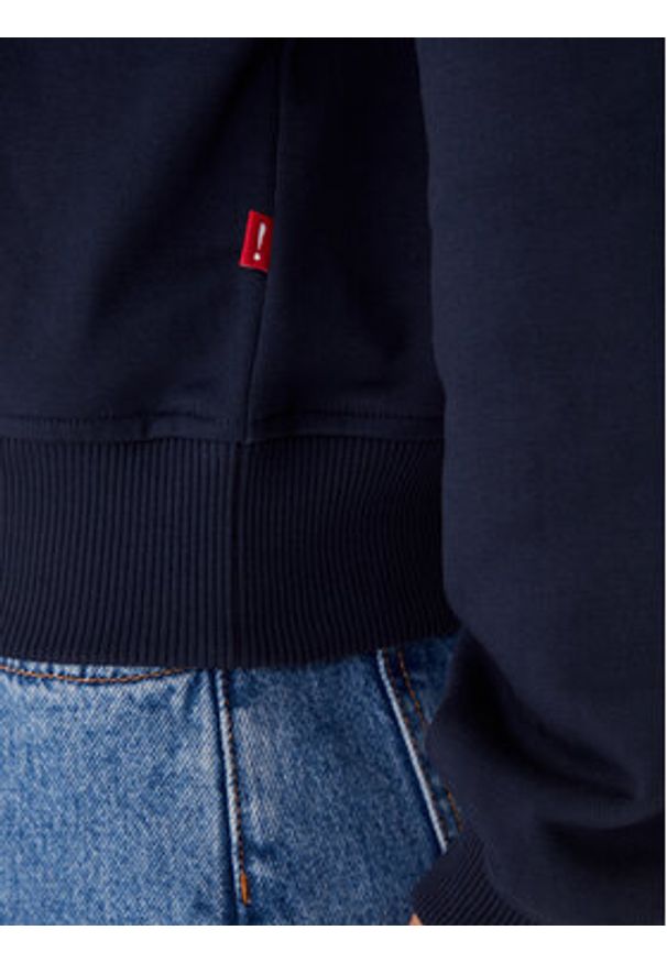 JOOP! Jeans Bluza Tinna 30046176 Granatowy Regular Fit. Kolor: niebieski. Materiał: bawełna