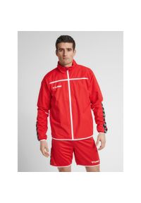 Kurtka Hummel hmlAuthentic Training Jacket czerwona. Kolor: czerwony, wielokolorowy, różowy. Materiał: poliester. Sport: fitness