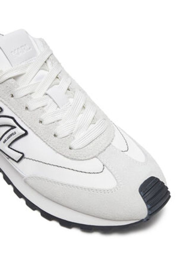 Karl Lagerfeld - KARL LAGERFELD Sneakersy Kairo KL61124A Biały. Kolor: biały. Materiał: skóra