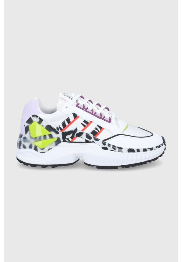 adidas Originals buty ZX Wavian GW0517 kolor biały. Nosek buta: okrągły. Zapięcie: sznurówki. Kolor: biały. Materiał: materiał, włókno, guma. Model: Adidas ZX