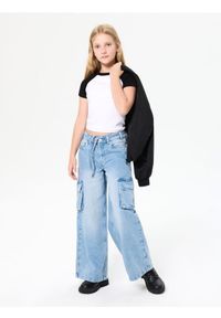 Sinsay - Spodnie wide leg z kieszeniami cargo - Inny