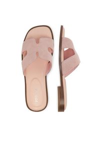 DeeZee Klapki DZ-S8A Różowy. Kolor: różowy. Materiał: skóra, zamsz #3