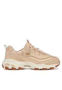 skechers - Skechers Sneakersy D'Lites-Good Neutral 149807/NAT Beżowy. Kolor: beżowy. Materiał: skóra #3