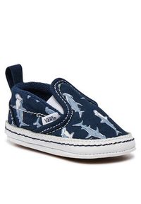 Vans Tenisówki Slip-On V Crib VN000CRUBER1 Niebieski. Zapięcie: bez zapięcia. Kolor: niebieski. Materiał: materiał #3