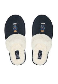 Polo Ralph Lauren Kapcie Kelcie Bear 842P03596001 Granatowy. Kolor: niebieski. Materiał: skóra, zamsz #4