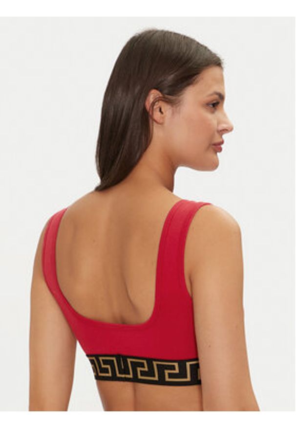 VERSACE - Versace Biustonosz top 1013323 1A10011 Czerwony. Kolor: czerwony. Materiał: bawełna