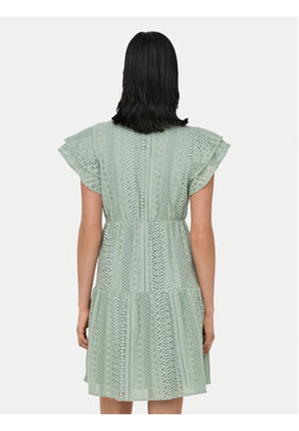 only - ONLY Sukienka letnia Helena 15303058 Zielony jasny Regular Fit. Kolor: zielony. Materiał: bawełna. Sezon: lato