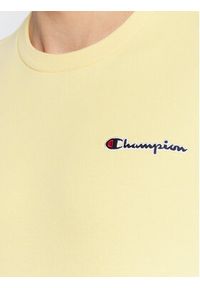 Champion Bluza Small Script Logo Embroidery 217863 Żółty Regular Fit. Kolor: żółty. Materiał: syntetyk